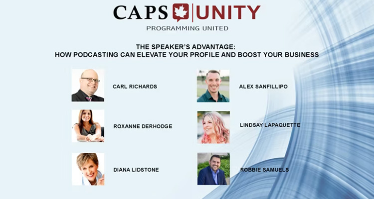 Speakers advantage podcasting